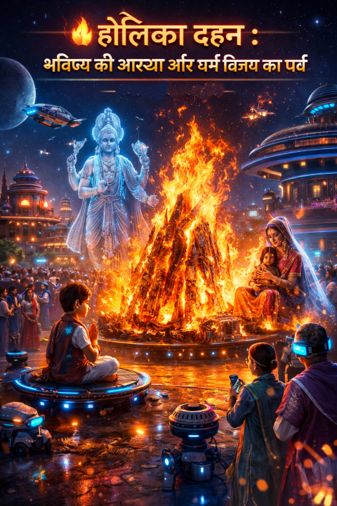 🔥 होलिका दहन : आध्यात्मिक शुद्धि, सांस्कृतिक चेतना और धर्म विजय का पर्व